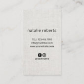 Vintager Lila Salon für die Friseursteine Visitenkarte (Rückseite)