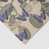 Vintager Lila Schmetterling Seidenpapier (Ausschnitt)