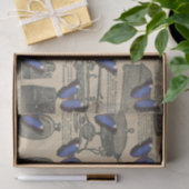 Vintager Lila Schmetterling Seidenpapier (Geschenk)