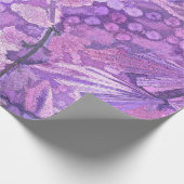 Vintager Lila Viktorianischer Stil Romantischer Sc Geschenkpapier (Ecke)