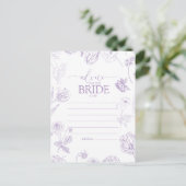 Vintager Lilac Lavender Blumenberater Postkarte (Stehend Vorderseite)