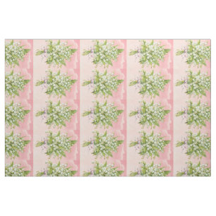 Vintager Lilly des Tal-Gewebes Stoff