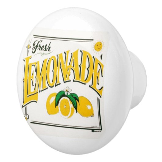 Vintager Limonadezeichen-Keramikgriff Keramikknauf (Rechts)