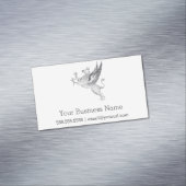 Vintager Lineart Gryphon Briefbeschwerer Magnetische Visitenkarte (Beispiel)