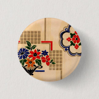 Vintager Linoleum-Knopf Button