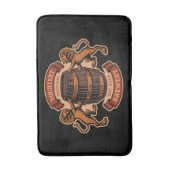Vintager Lion Oak Barrel Personalisiert Brauerei B Badematte (Vorderseite Vertikal)