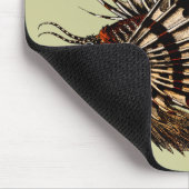 Vintager Lionfish-Kunst-Druck Mousepad (Ecke)