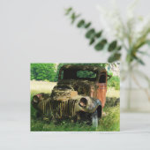 Vintager LKW-Abfahrt Postkarte (Stehend Vorderseite)