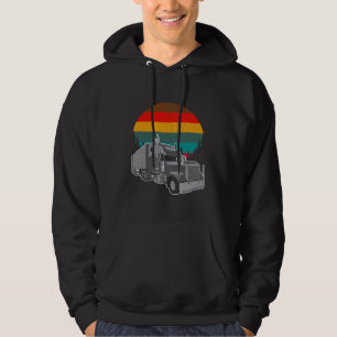 Vintager LKW-Anhänger Retro-Sonnenuntergang Hoodie