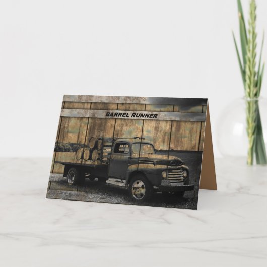 Vintager LKW Antiker LKW Alter LKW Dankeskarte (Vorderseite)