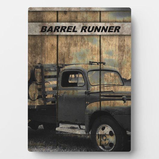 Vintager LKW Antiker LKW Alter LKW Fotoplatte (Vorderseite)