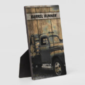 Vintager LKW Antiker LKW Alter LKW Fotoplatte (Seite)