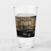 Vintager LKW Antiker LKW Alter LKW Glas (Vorderseite)