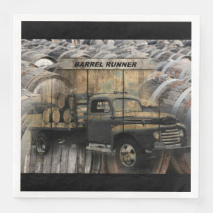 Vintager LKW Antiker LKW Alter LKW Serviette