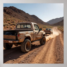 Vintager LKW auf der Chase