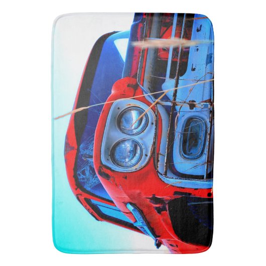 Vintager LKW Badematte (Vorderseite Vertikal)