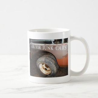 Vintager LKW-Bargeld für Junk Car Sign Kaffeetasse