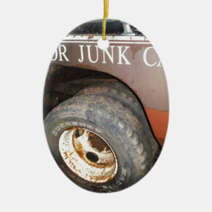 Vintager LKW-Bargeld für Junk Car Sign Keramikornament