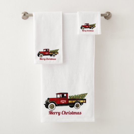 Vintager LKW-Bauernhof Badhandtuch Set (Insitu)