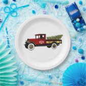 Vintager LKW-Bauernhof Pappteller (Party)