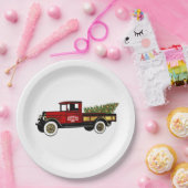 Vintager LKW-Bauernhof Pappteller (Party)