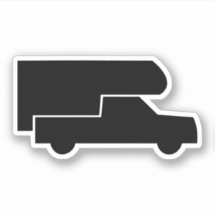 Vintager LKW-Camper Aufkleber