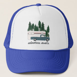 Vintager LKW-Camper RVing amerikanischer Truckerkappe