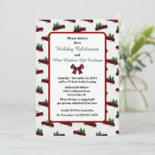 Vintager LKW-Einladung zur Feiertagspartei Einladung (Stehend Vorderseite)