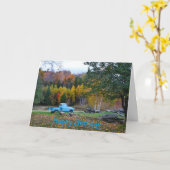 Vintager LKW-Geburtstagskarte Karte (Gelbe Blume)