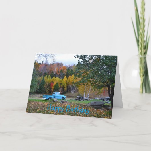 Vintager LKW-Geburtstagskarte Karte (Vorderseite)