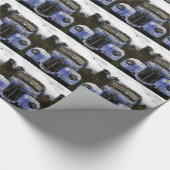 Vintager LKW Geschenkpapier (Ecke)