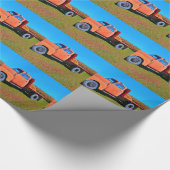 Vintager LKW Geschenkpapier (Ecke)