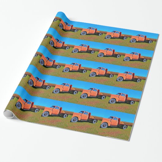 Vintager LKW Geschenkpapier (Ungerollt)