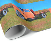 Vintager LKW Geschenkpapier (Rolleneckpunkt)