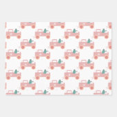 Vintager LKW Groovy Weihnachtskekse Rosa Geschenkpapier Set (Vorderseite 3)