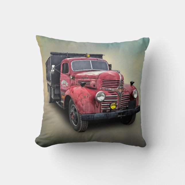 VINTAGER LKW KISSEN (Vorderseite)