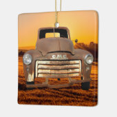 Vintager LKW-LKW-LKW Keramikornament (Links)