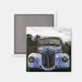 Vintager LKW Magnet (Vorderseite/Rückseite)