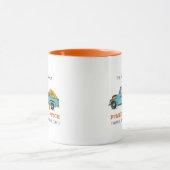 Vintager LKW mit Pumpkin Personalisiert Tasse (Zentrum)