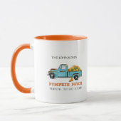 Vintager LKW mit Pumpkin Personalisiert Tasse (Links)