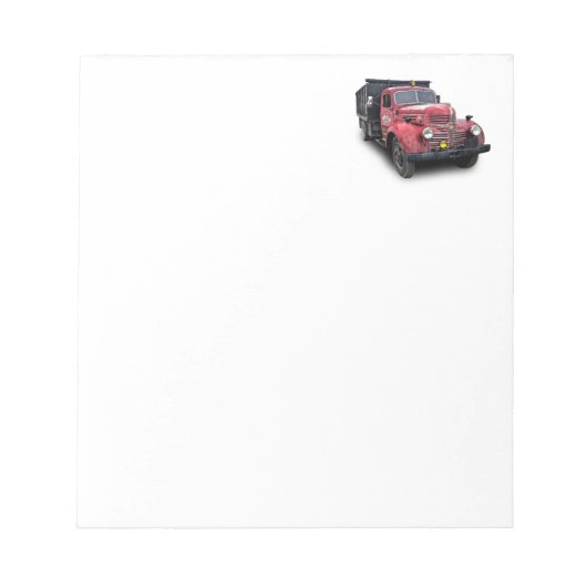 VINTAGER LKW NOTIZBLOCK (Vorderseite)
