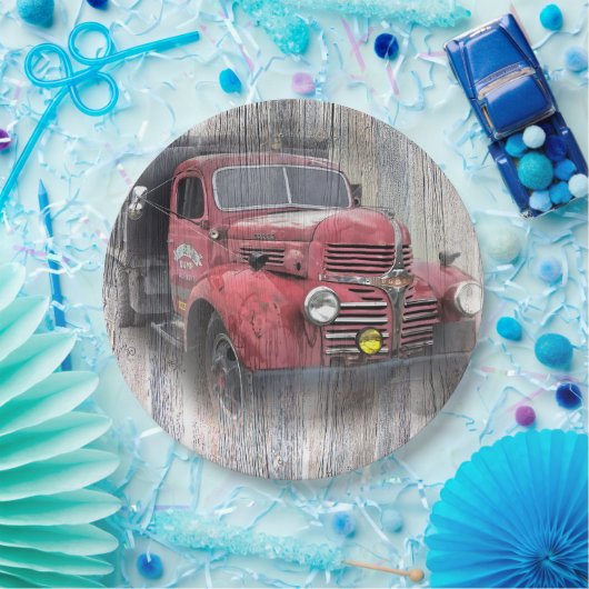 VINTAGER LKW PAPPTELLER (Party)