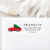 Vintager LKW Personalisierte Rücksendeadresse (Insitu)