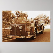 Vintager LKW Poster (Vorne)
