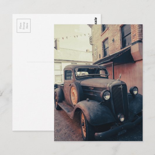 Vintager LKW Postkarte (Vorne/Hinten)