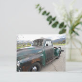 Vintager LKW Postkarte (Stehend Vorderseite)