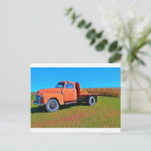 Vintager LKW Postkarte (Stehend Vorderseite)