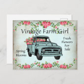 Vintager LKW-Postkarte Postkarte (Vorne/Hinten)