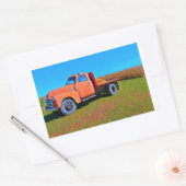 Vintager LKW Rechteckiger Aufkleber (Umschlag)