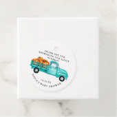 Vintager Lkw Rustikal | Baby Showmarke Geschenkanhänger (Beispiel)